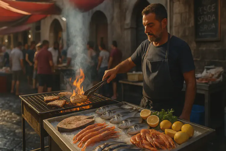 Seafood specialties in Sicily