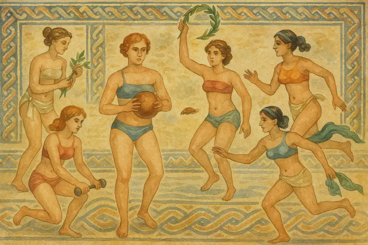 Roman villas and mosaics